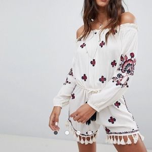 Off the shoulder Romper